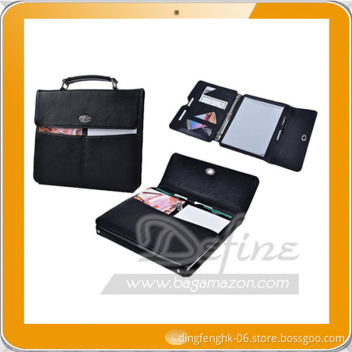 Leather Binder Portfolio with Handle